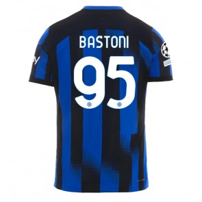 Inter Milan Alessandro Bastoni #95 Hjemmebanetrøje 2023-24 Kort ærmer